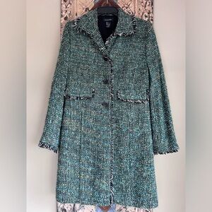 Silk land Raw Edge Coat